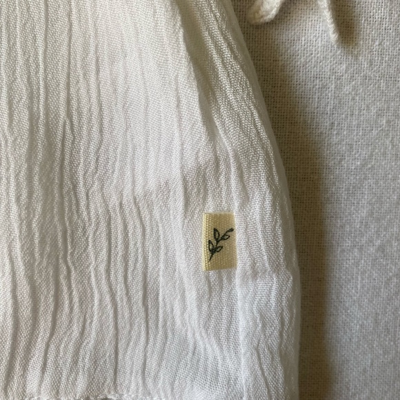 Harlow White Jasmine Woven Lightweight Oversized Short Sleeve Top- Sz-S - Picture 11 of 15